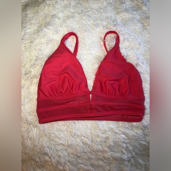 VENUS Red Deep Pink Triangle Bikini Top size 6 NWOT - Picture 2 of 10